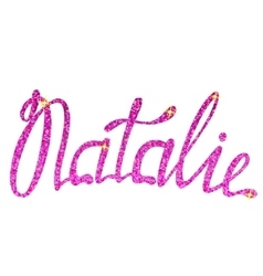 Natalie Name Lettering Tinsels