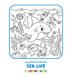 Sea Theme Shark Coloring Book Kids