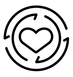 Charity Love Icon Outline Poverty Child