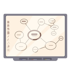 Interactive Scheme Board Icon Cartoon