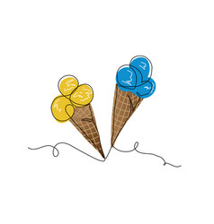 Two Ice Cream Cones