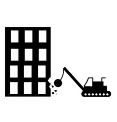 Destroyed Building Icon Demolition Worker