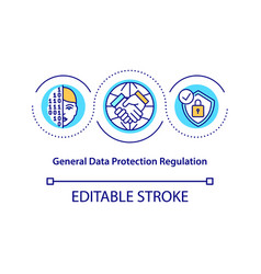 General Data Protection Regulation Concept Icon