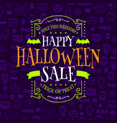 Halloween Sale Background Design