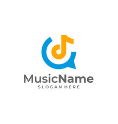 Music Talk Logo Icon Chat