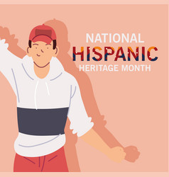 National Hispanic Heritage Month With Latin Man