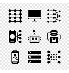 Set Neural Network Computer Monitor Mobile Phone