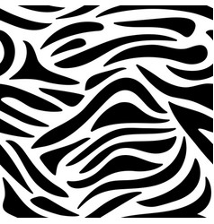 Zebra Print Seamless Pattern Hand