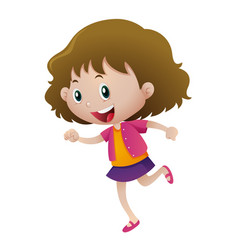 Little Girl Running Alone