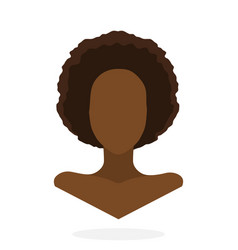 Flat Style Avatar Of African American Women