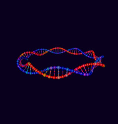 Dna Strand In Form Circle