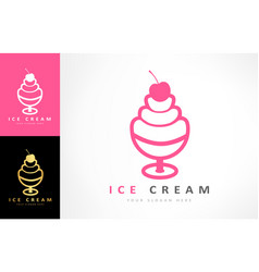 Ice Cream Logo Food Design