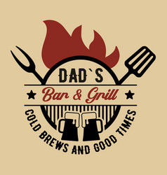 Inscription Dad S Bar And Grill Image