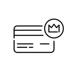 Loyalty Program Member Card Crown Symbol