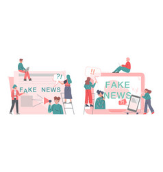 Fake News Disinformation Spread Tiny People