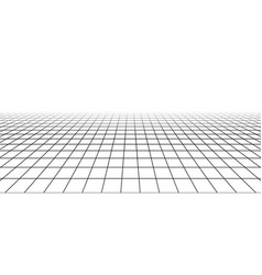 Abstract Flat Wireframe Grid Vanishing Checkered