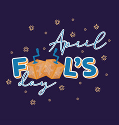 April Fool Day Template Text With A Pair