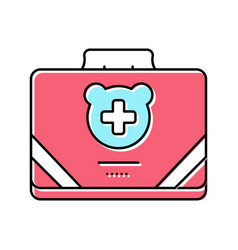 Baby First Aid Kit Color Icon