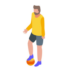 Family Football Holidays Icon Isometric Style