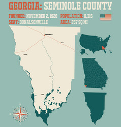 Map Seminole County In Georgia