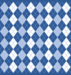 Blue White Seamless Argyle Pattern