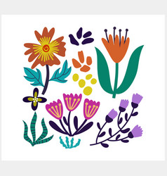 Flower With Leaf Icon Isolated Eco Clipart