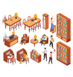 Library Isometric Set