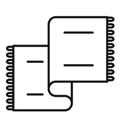 Long Blanket Icon Outline Style