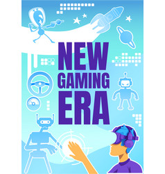 New Gaming Era Poster Flat Template