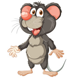 Cute Mouse Cartoon Smiling