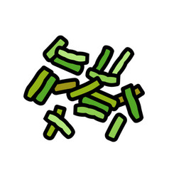 Green Bean Ingredient Color Icon