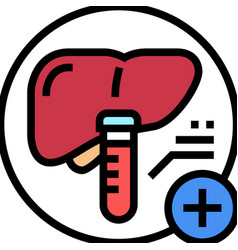 Liver Function Tests Health Check Color Icon