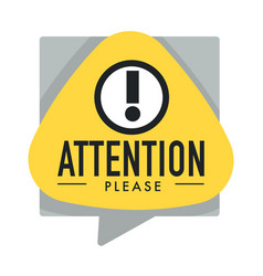 Warning important notice Royalty Free Vector Image