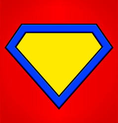 Blank Super Hero Emblem Shape