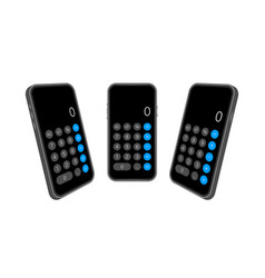 Button With Black Calculator Smartphone Mobile