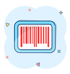 Cartoon Barcode Product Distribution Icon