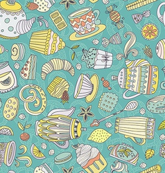 Dessert seamless pattern Royalty Free Vector Image