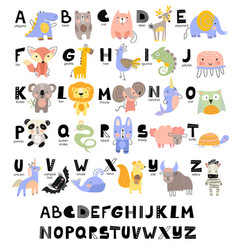 Letter l funny alphabet for children Royalty Free Vector