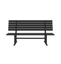 City park bench Royalty Free Vector Image - VectorStock