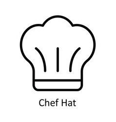 Chef Hat Outline Icon Design