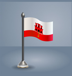 State Table Flag Of Gibraltar