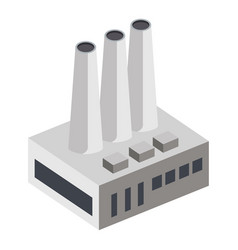 Building With Chimneys Isometric Style