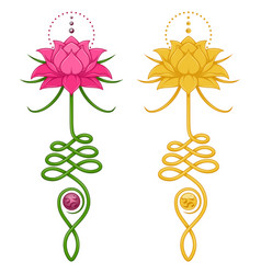 Design Of Lotus Flower With Unalome