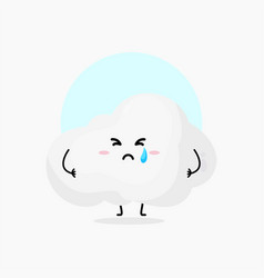 Cute Cloud Character Crying