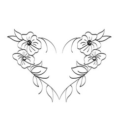 Printable Flower Embroidery Pattern Design