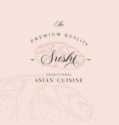 Asian Food Abstract Logo Template Hand Drawn