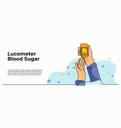 Blood Sugar Test Modern Flat