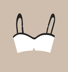 Cute Female White Bra Trendy Corset Icon