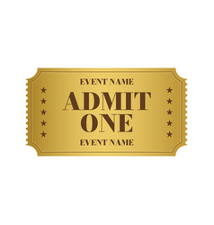 Golden Ticket Template Admit One