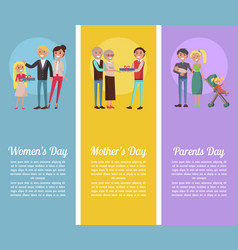 Poster Devoted To Woman S Mother S Parents Days